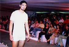 Get intimate: Actor/Model Kenji Marquez makes his directorial debut in the Rustan's intimate wear trunk show