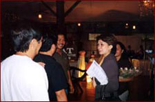Hon. Lourdes C. Fernando, mayor of Marikina, says hello to the fair's visitors. says hello to the fair's visitors. (Photo by: Edward Tiangco)