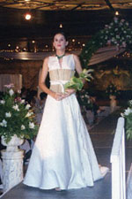 Japanese inspired bridal gown by Claire Jarantilla