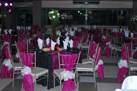 Wedding banquet at Avengoza Catering Thematic Wedding Reception Setup by
