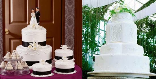 Wedding cakes for january