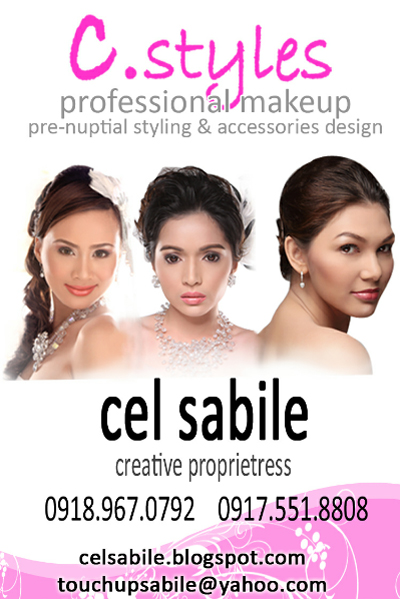 Cel Sabile - Professional Hair & Make up Artist, and Wedding Accessories| Metro Manila Bridal Hair & Make-up Salons | Metro Manila Bridal Hair & Make-up Artists | Kasal.com - The Philippine Wedding Planning Guide