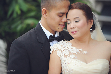 A Pink Peach and Silver Wedding